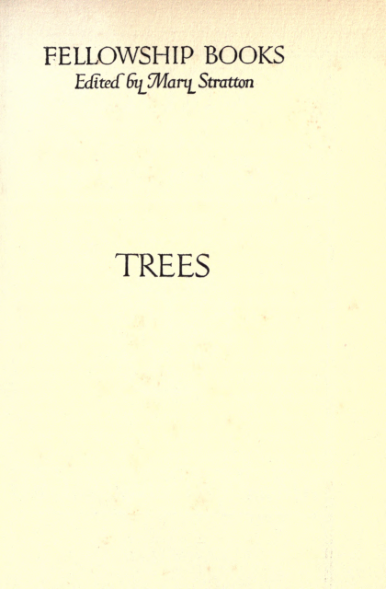 Trees - E Farjeon cover