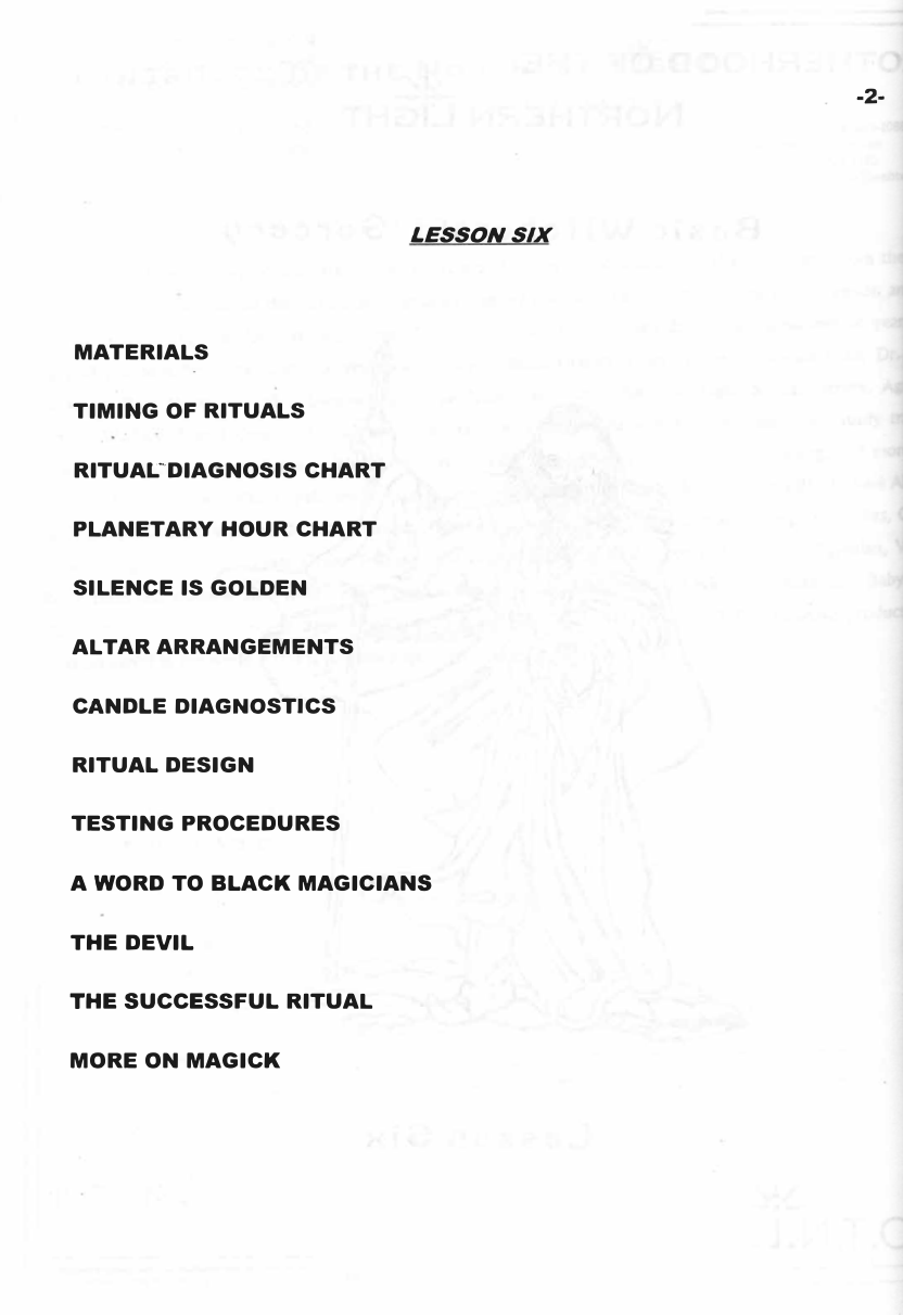 IGOS Sorcery Course Lesson VI cover