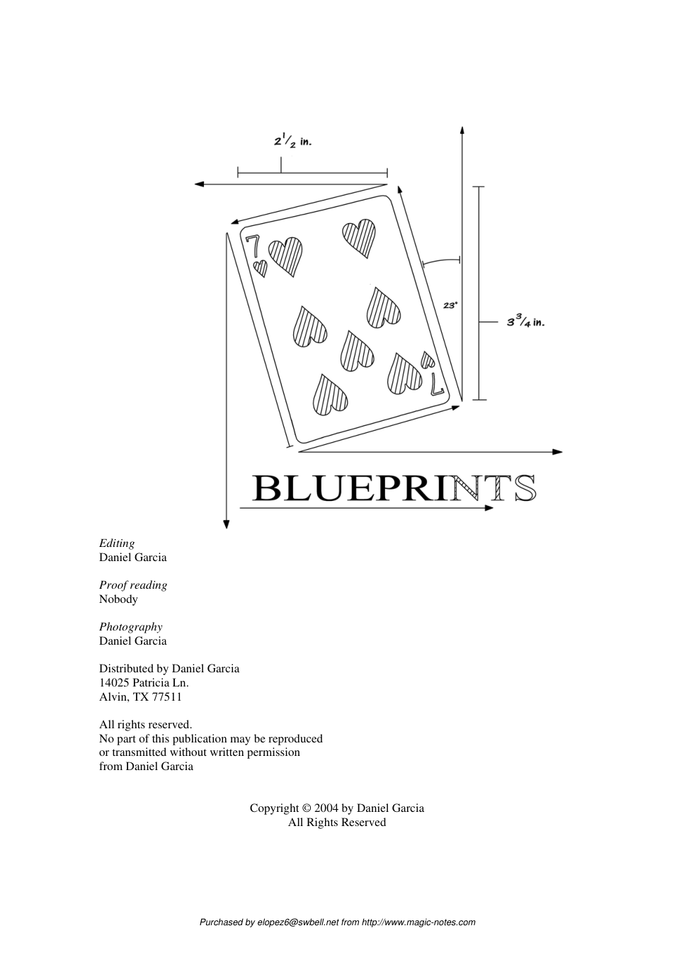 Daniel Garcia - Blueprints cover