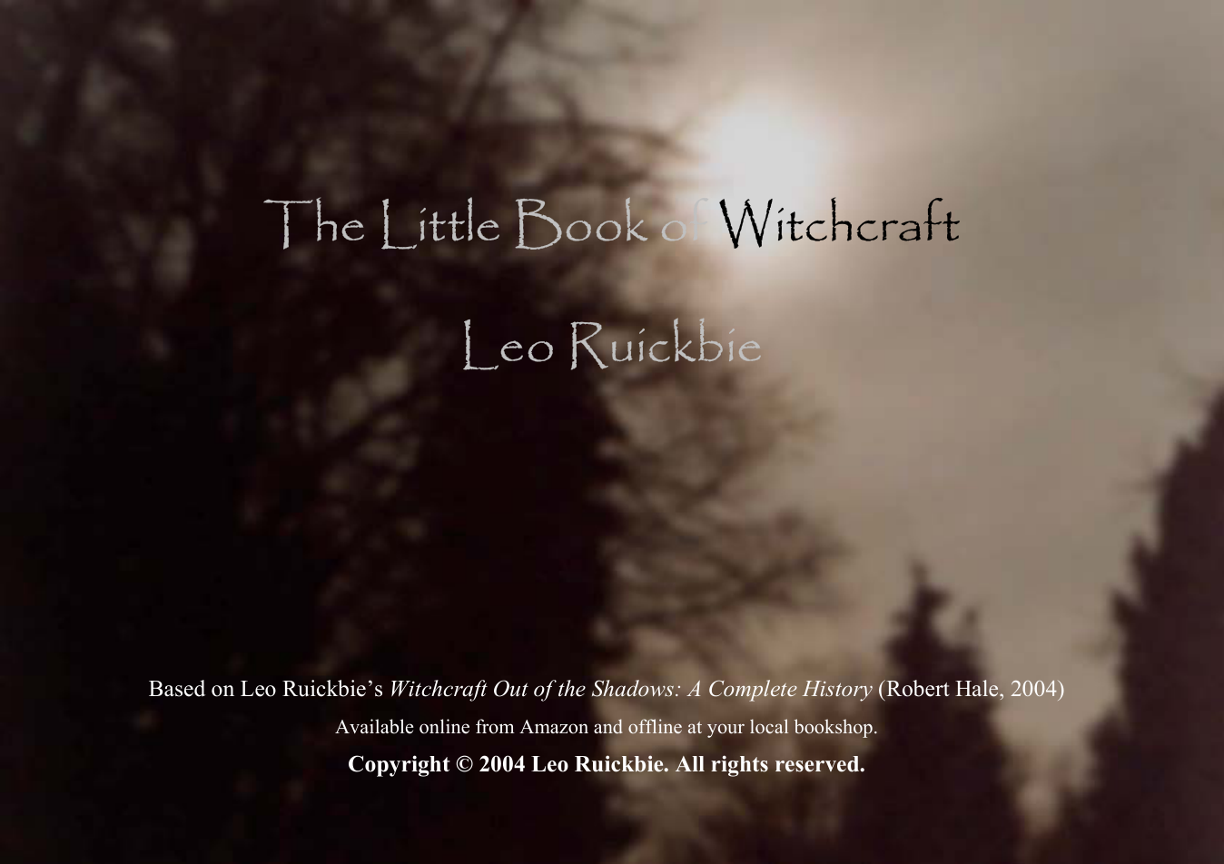 Little Book of Witchcraft cover