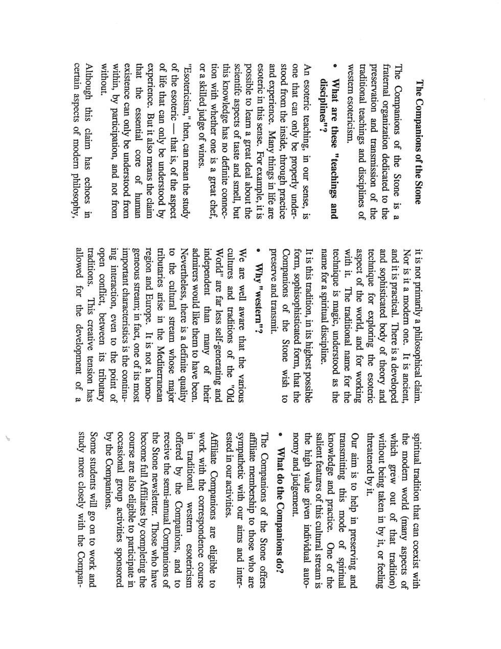 Original CotS Pamphlet and Draft Lessons cover
