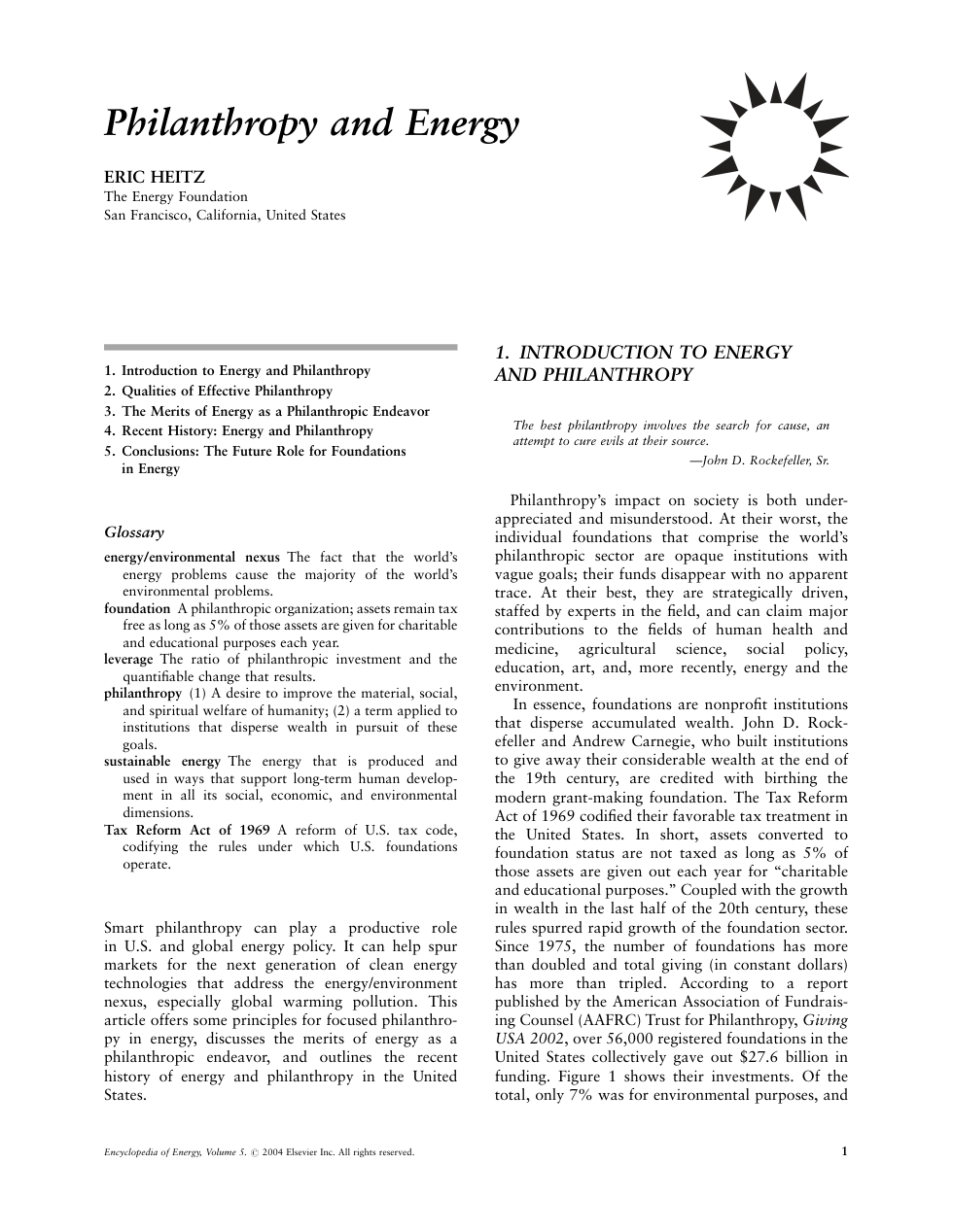 Elsevier Science Encyclopedia of Energy Vol 5 cover