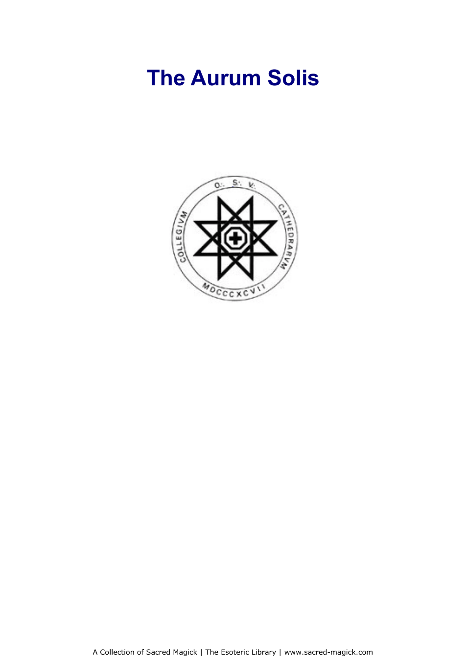 Aurum Solis cover