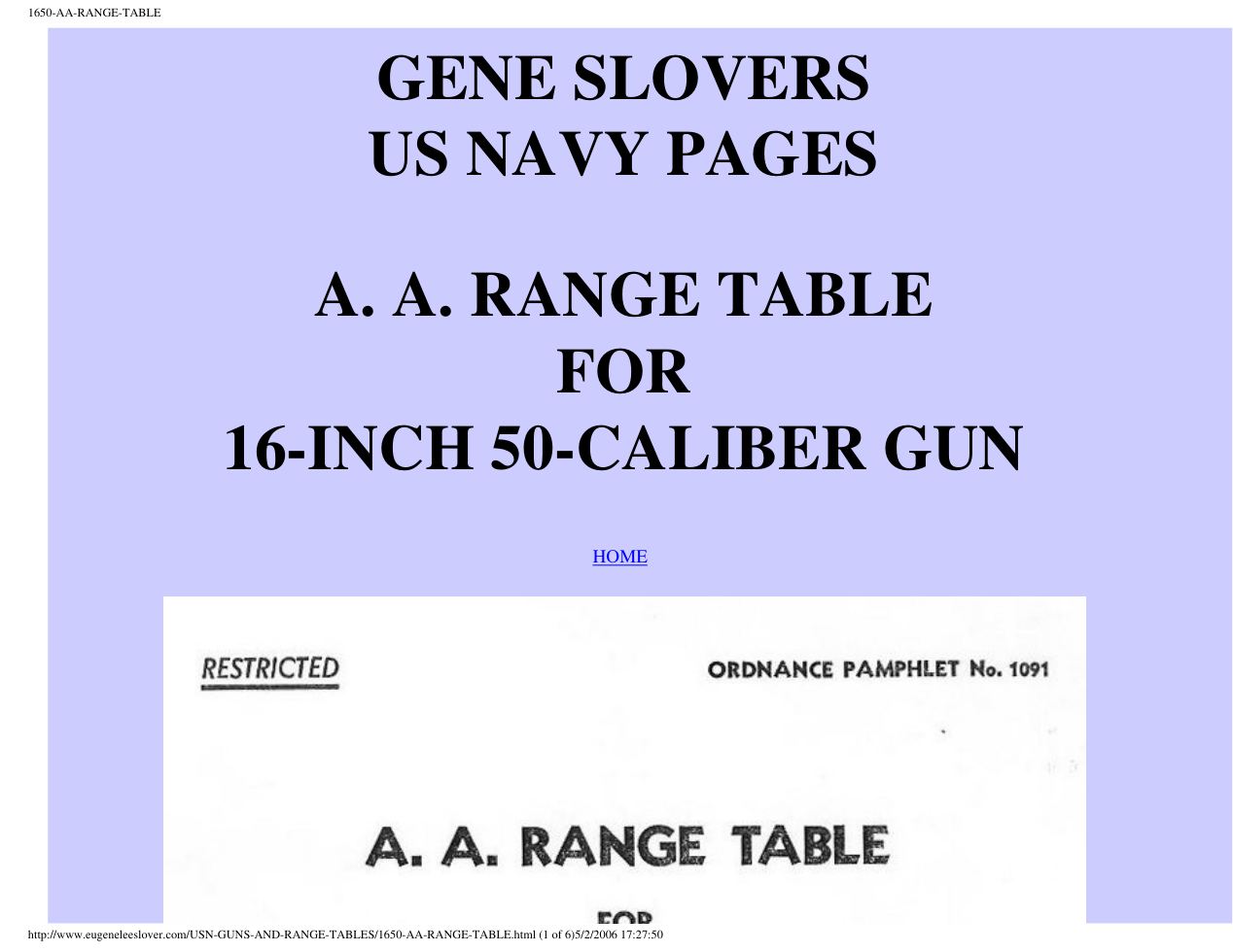 NAVY WWII - 16-inch Gun Range Tables 1944 72 pages cover