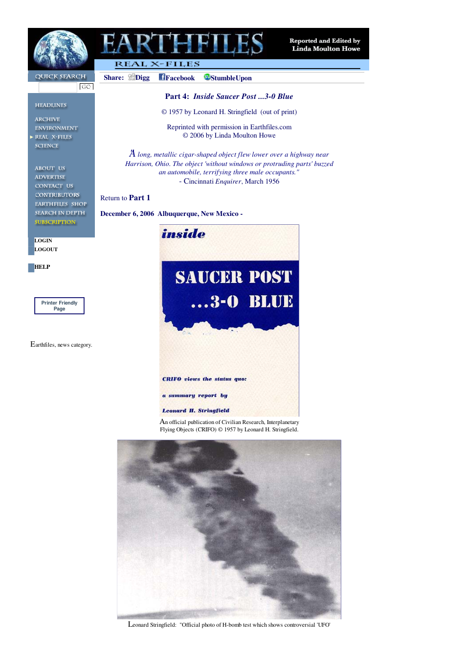 12 06 2006 Part 4 Inside Saucer Post ...3-0 Blue cover