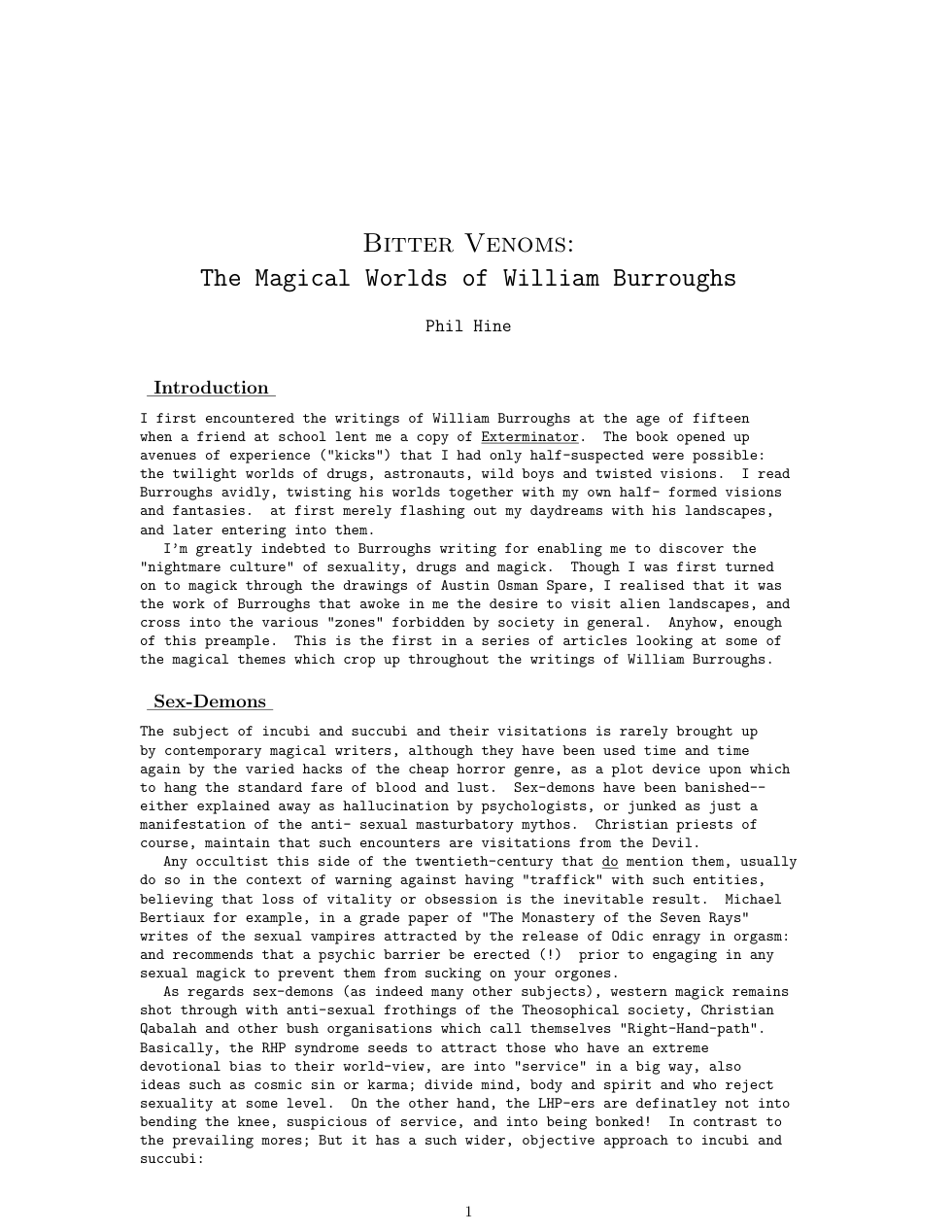 Bitter Venoms cover