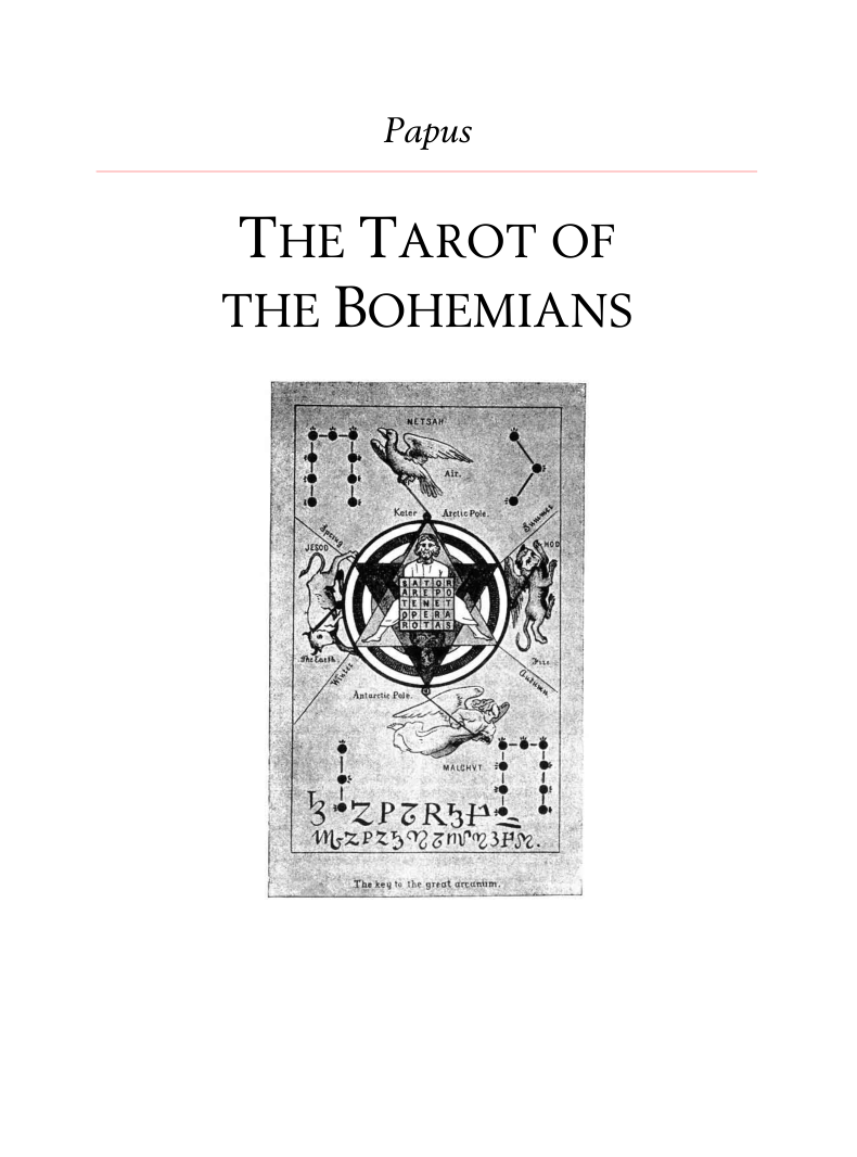 1889-The Tarot of the Bohemians - Papus cover