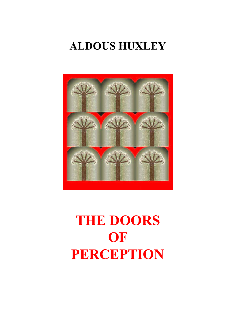 Aldous Huxley - The Doors of Perception cover
