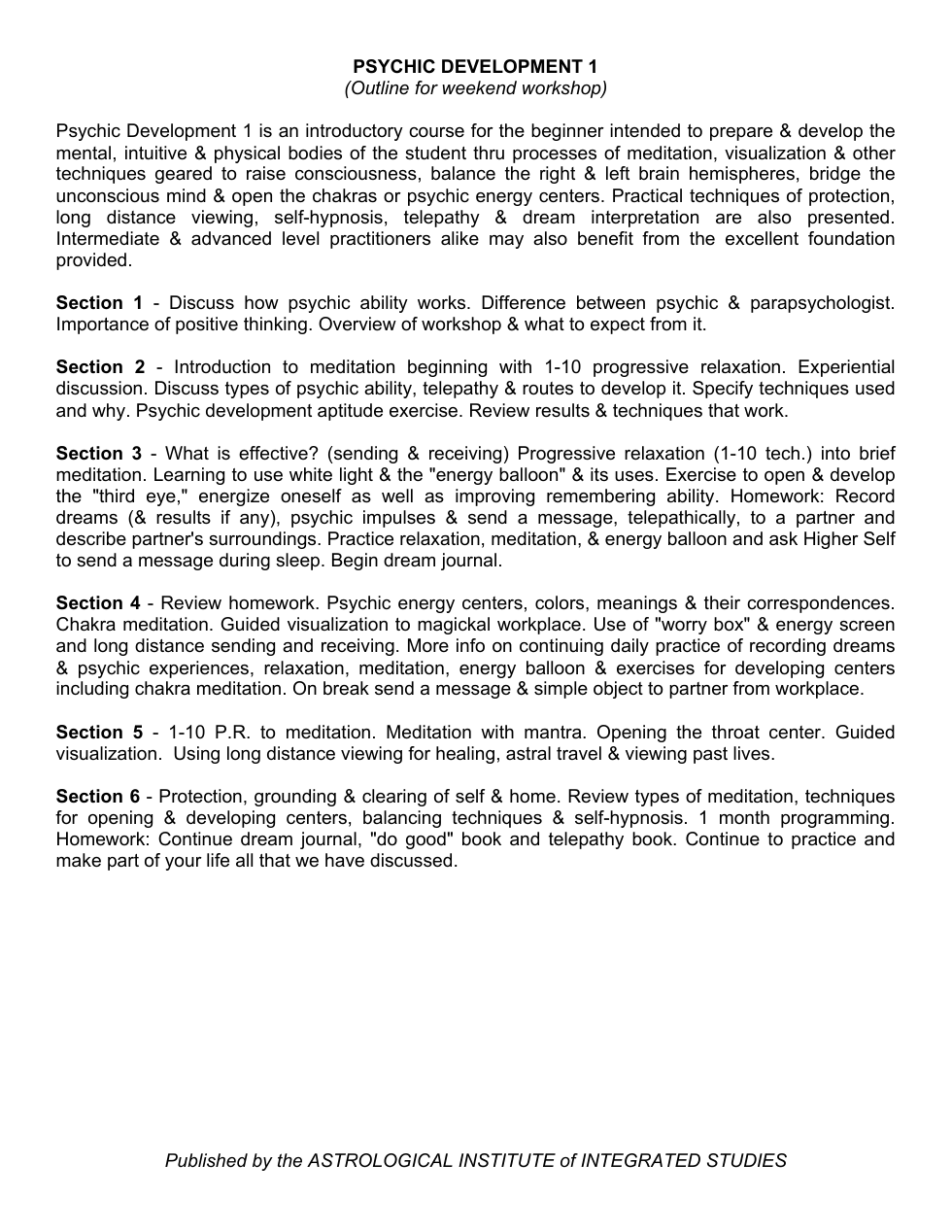 P1 all handouts cover