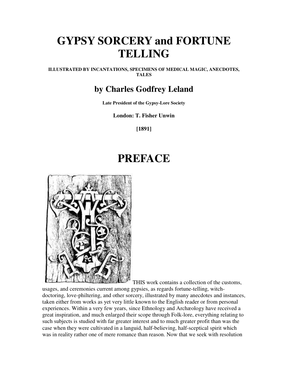 Gypsy Sorcery and Fortune Telling cover
