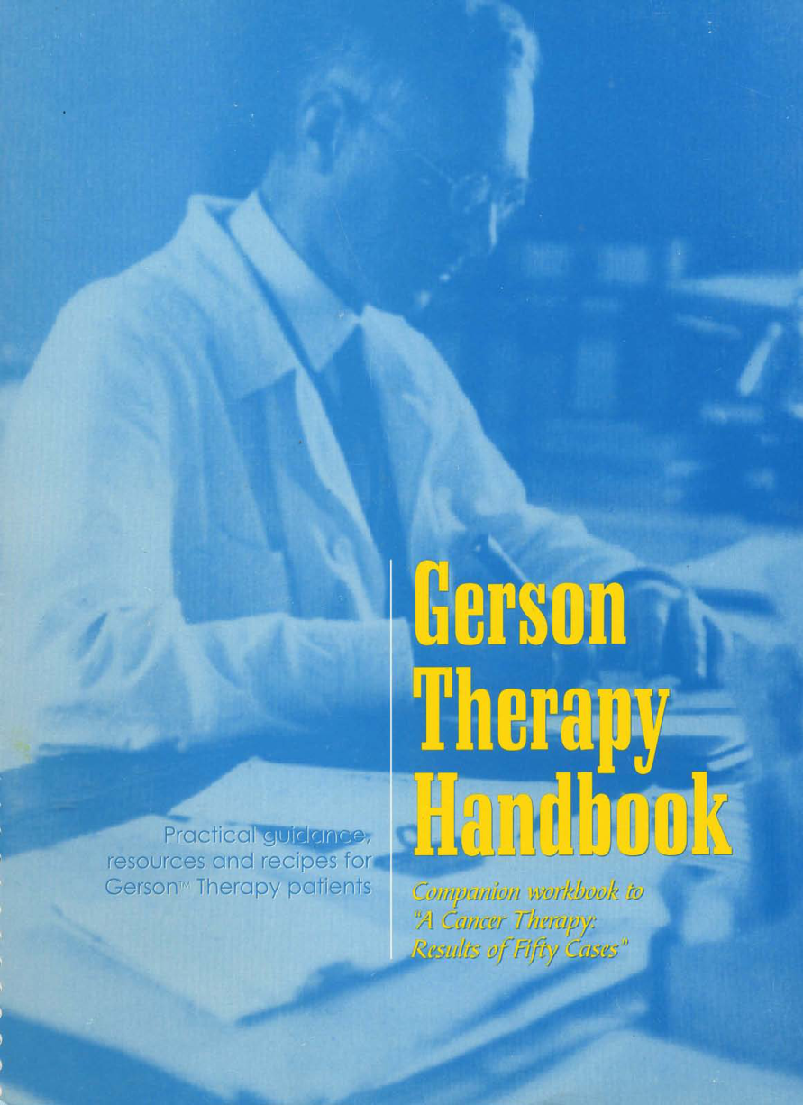 Gerson Therapy Handbook - 5th Revision cover