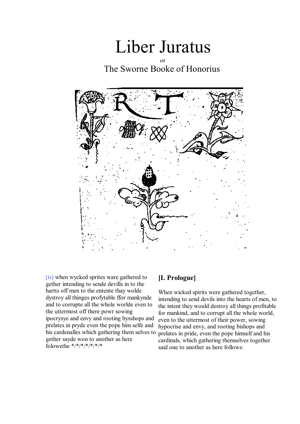 The Sworne Booke of Honorius cover