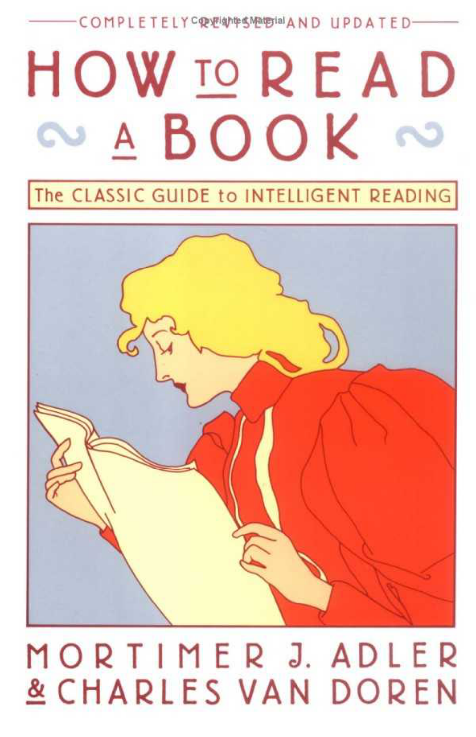 How To Read A Book - Classic Guide To Intelligent Reading cover
