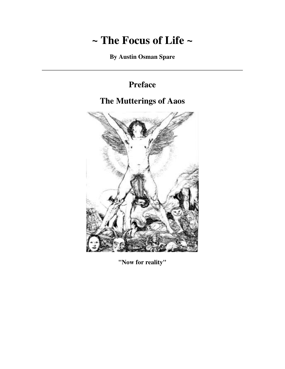 Focus of Life cover