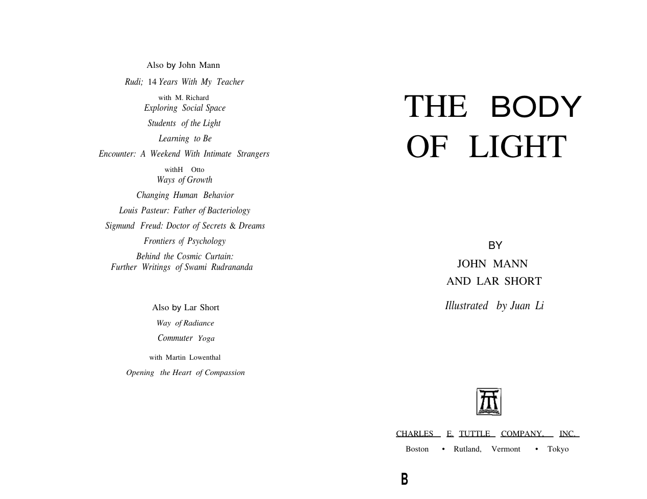 The-Body-of-Light-John-Mann-Lar-Short cover