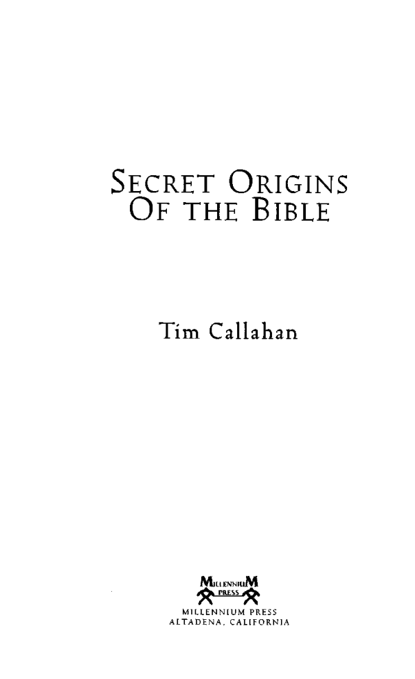 The Secret Origins of the Bible cover