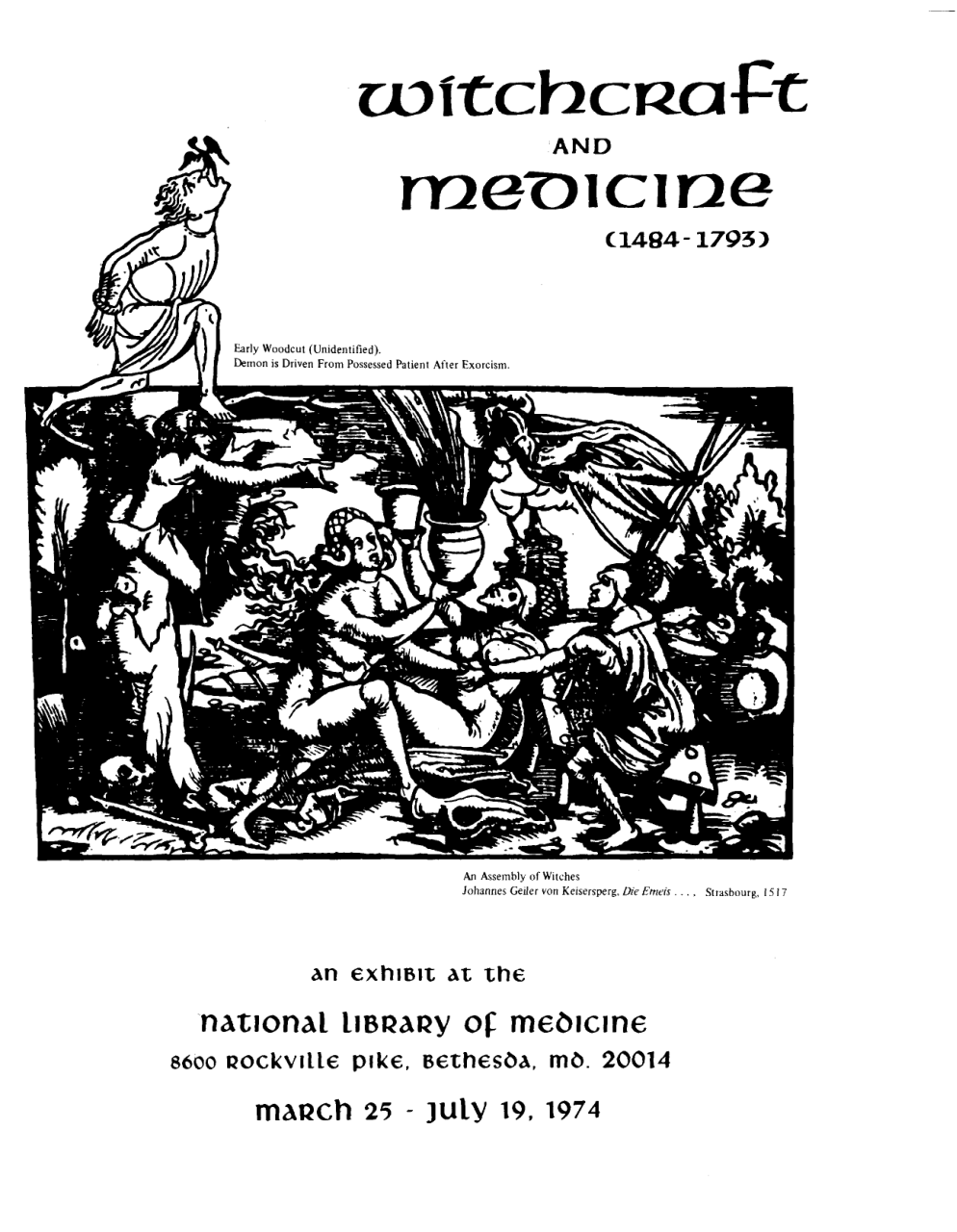 witchcraft and medicine 1400's cover
