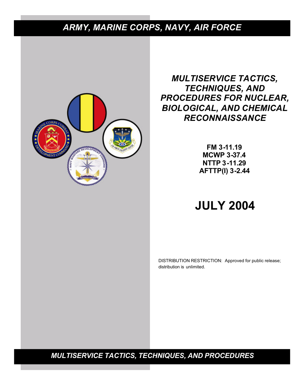 Tactics,Techniq, Procedures for NBC Recon 2004 366p. cover