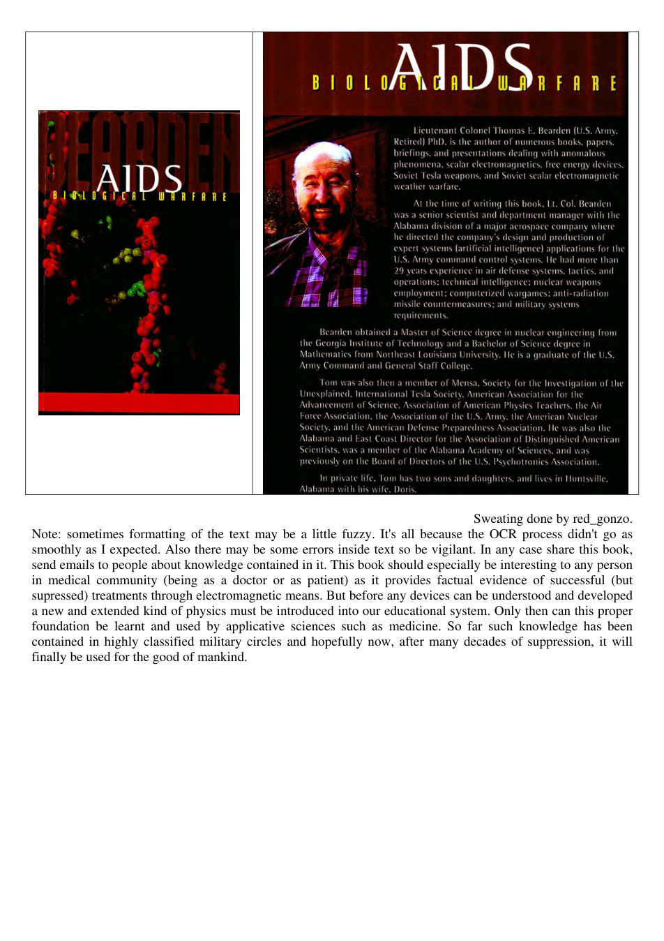 AIDS - Biological Warfare cover
