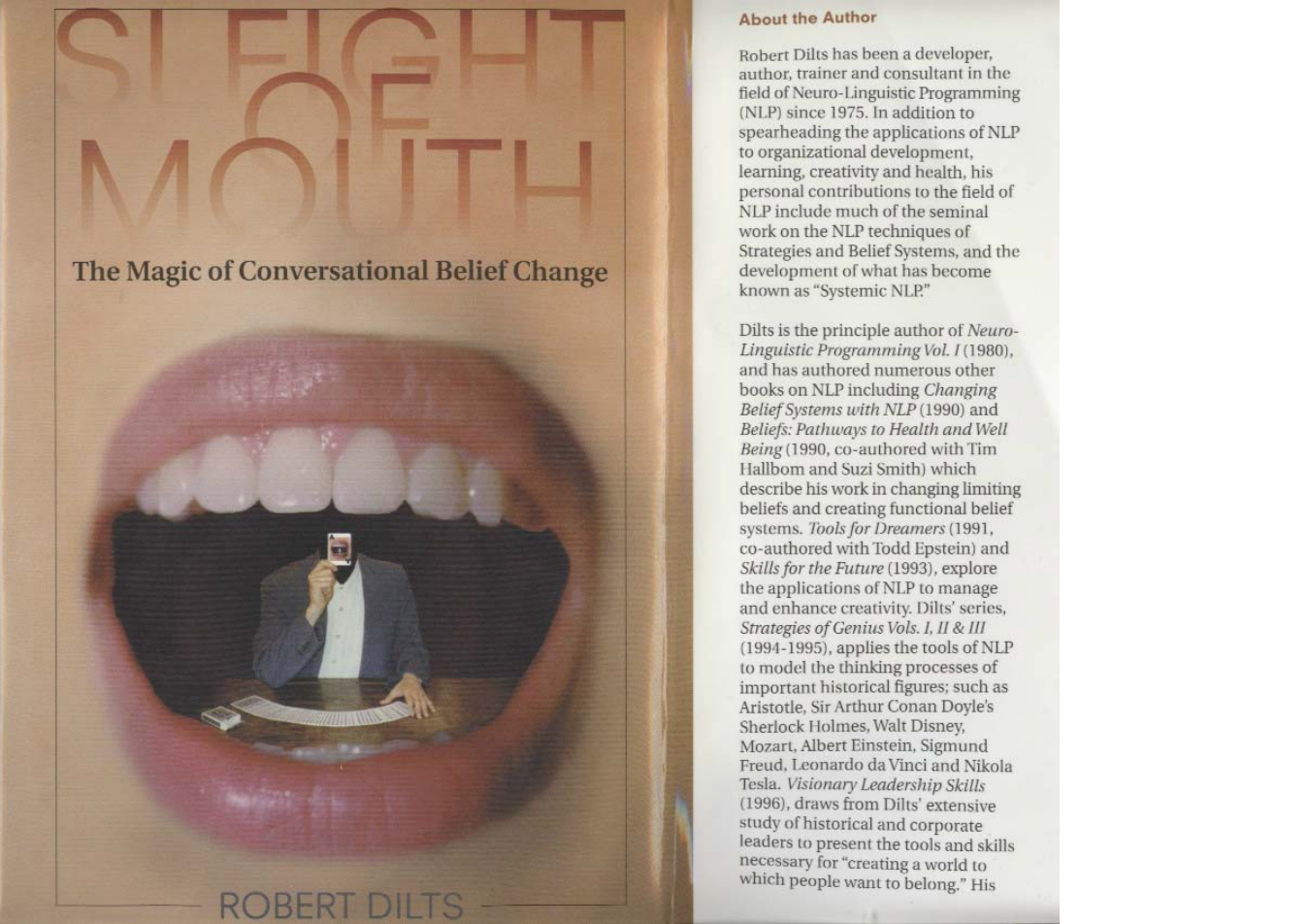 Sleight of Mouth - The magic of Conversational Belief Change by Robert Dilts cover