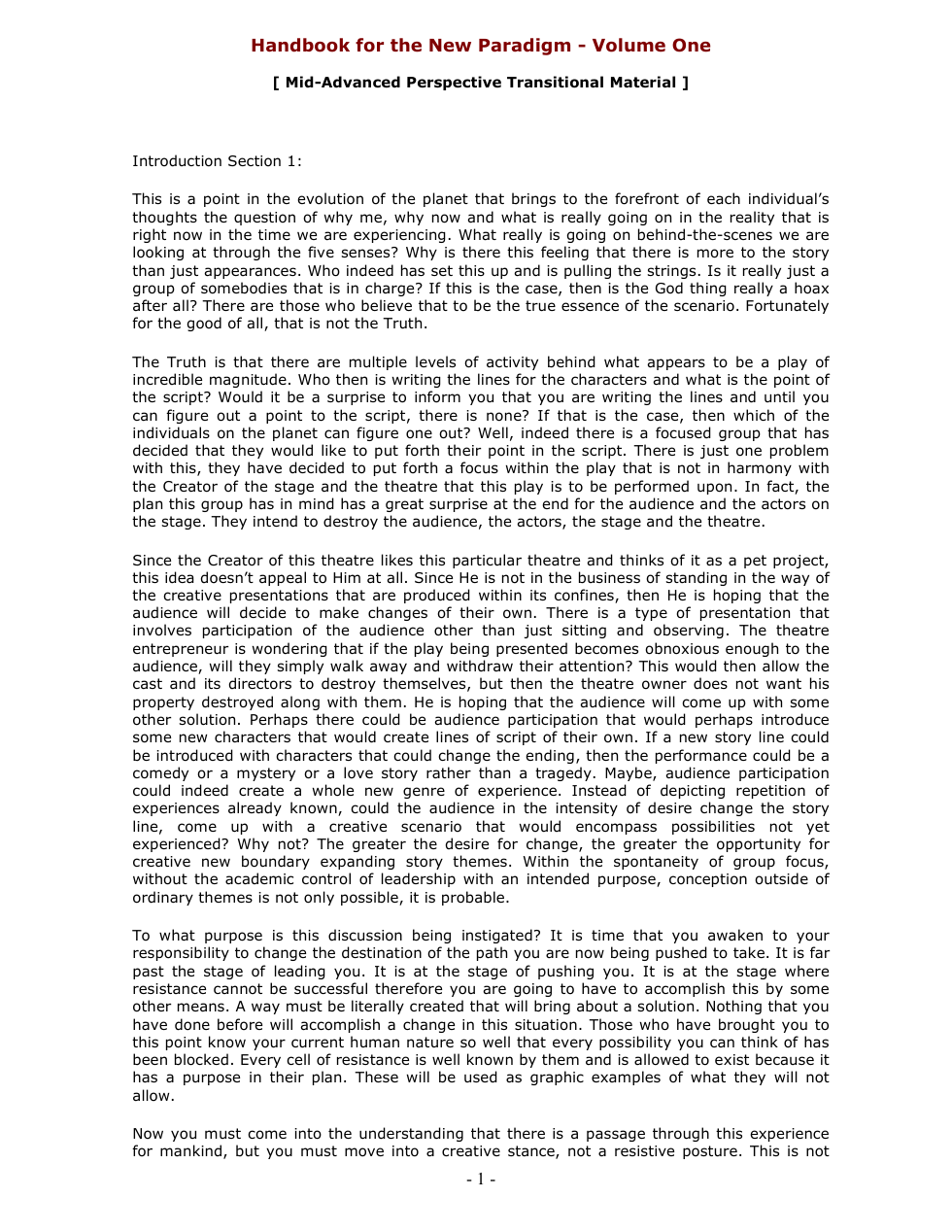 Handbook-for-the-New-Paradigm-Volume-1 cover
