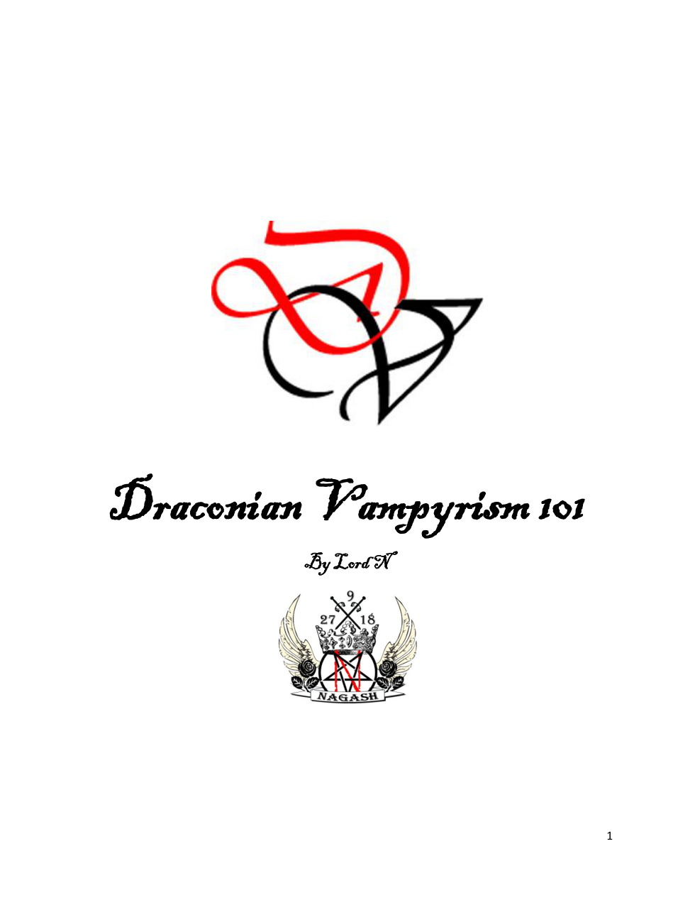 Draconian Vampyrism 101 cover