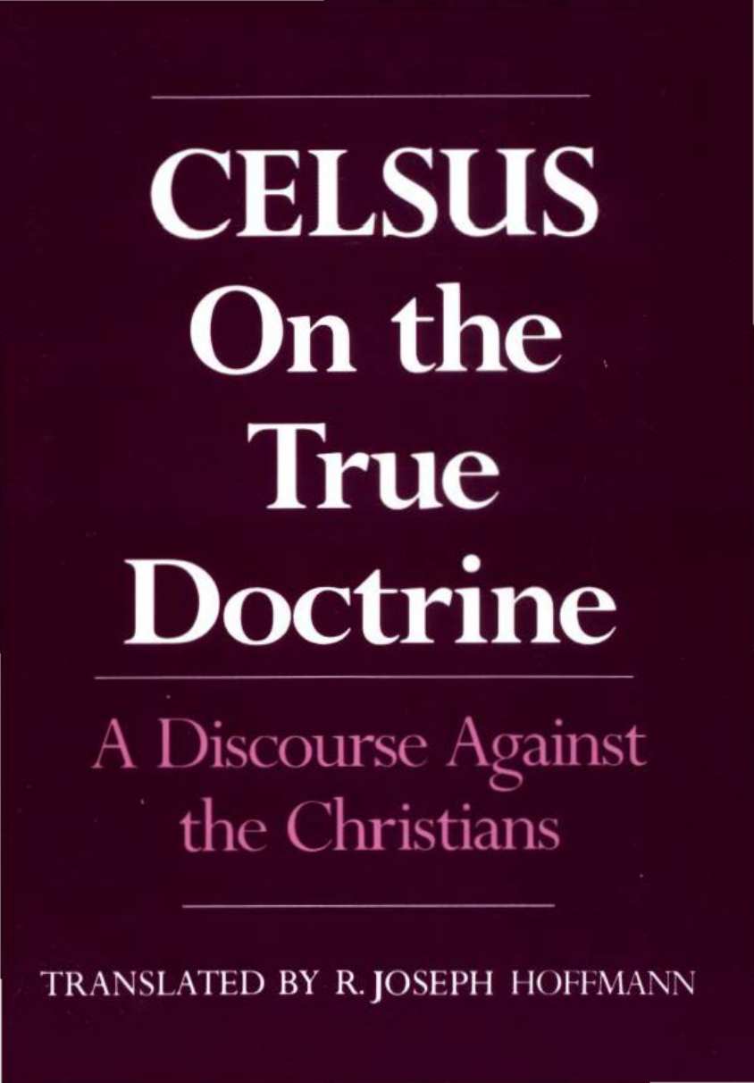Celsus On the True Doctrine. A Discourse Against the Christians-Oxford University Press (1987) cover