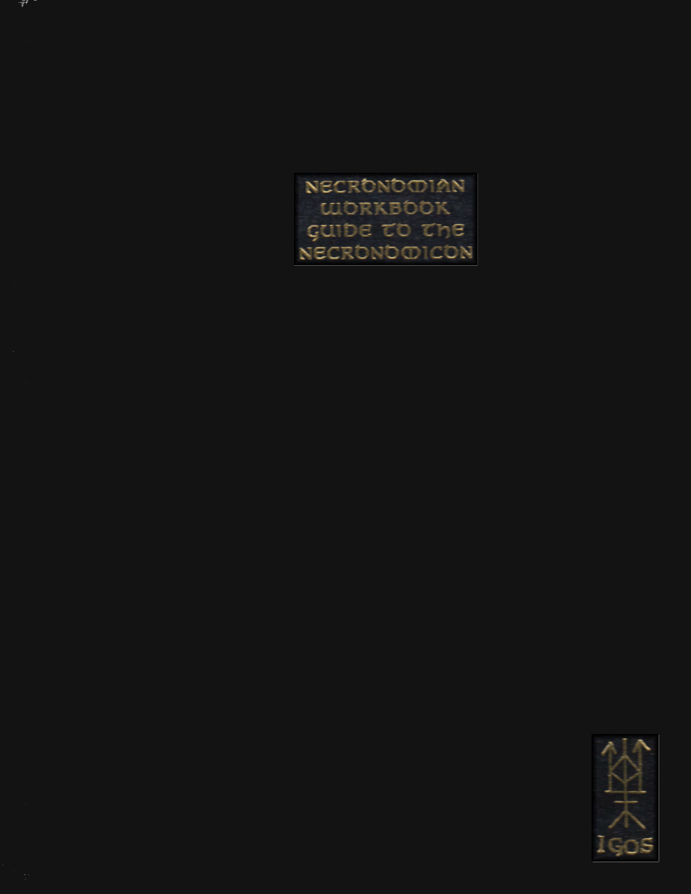 IGOS - Necronomicon Workbook cover