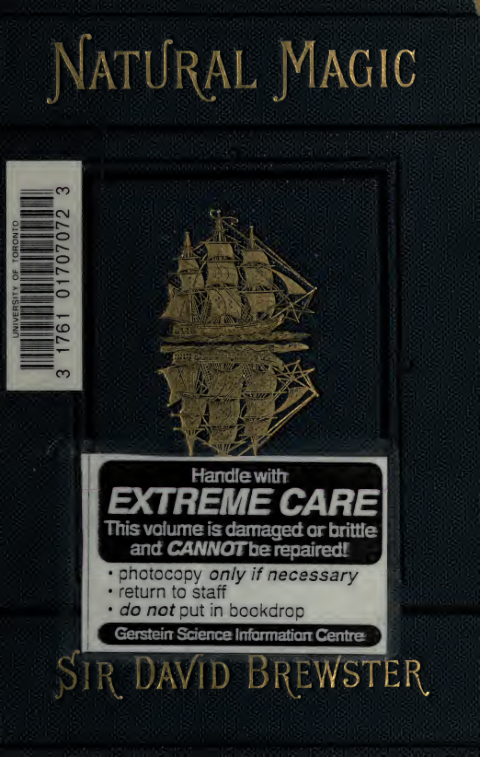 Letters on Natural Magic cover