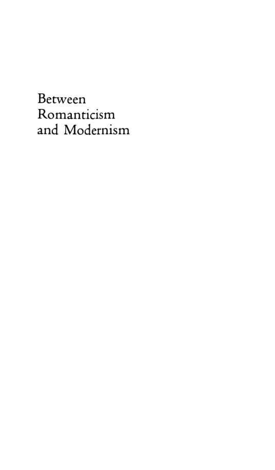 Dahlhaus - Between Romanticism And Modernism cover