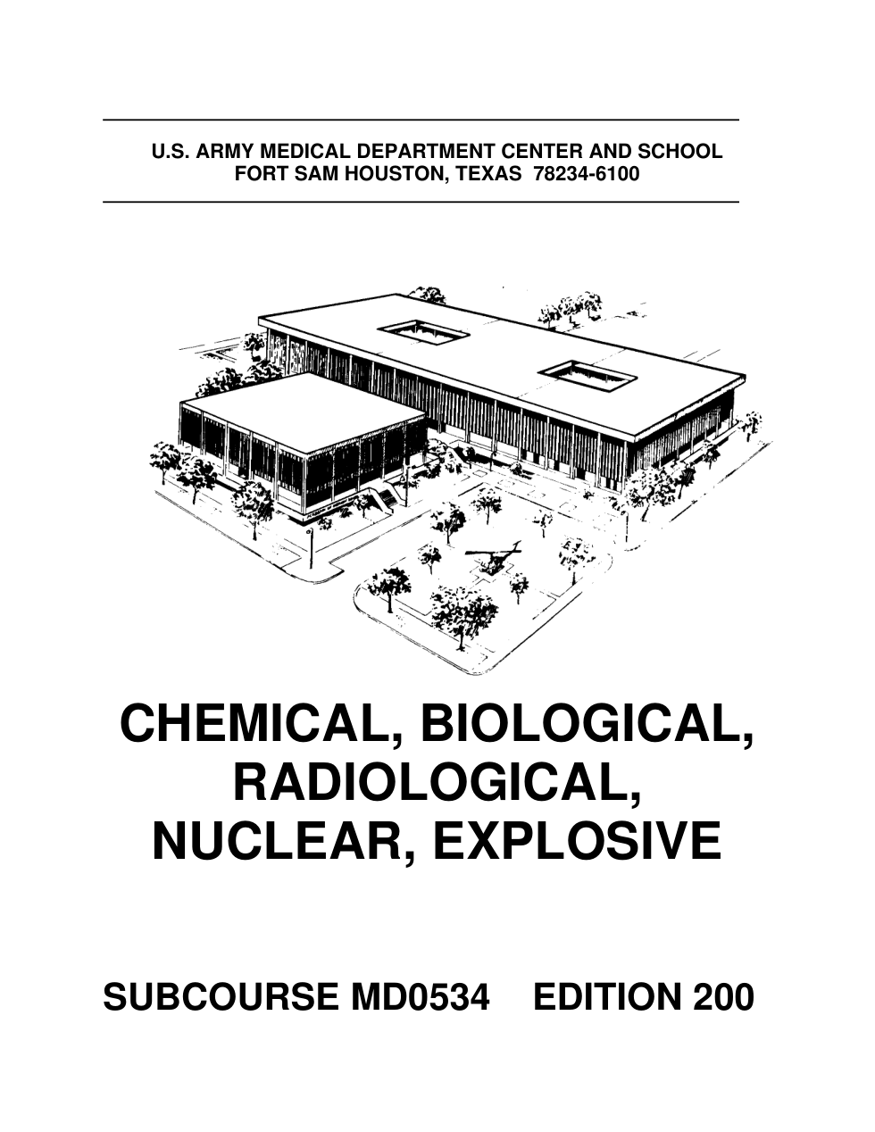 ARMY Chem,Bio,Radiolog,Nuclear,Explosive 2006 75p. cover