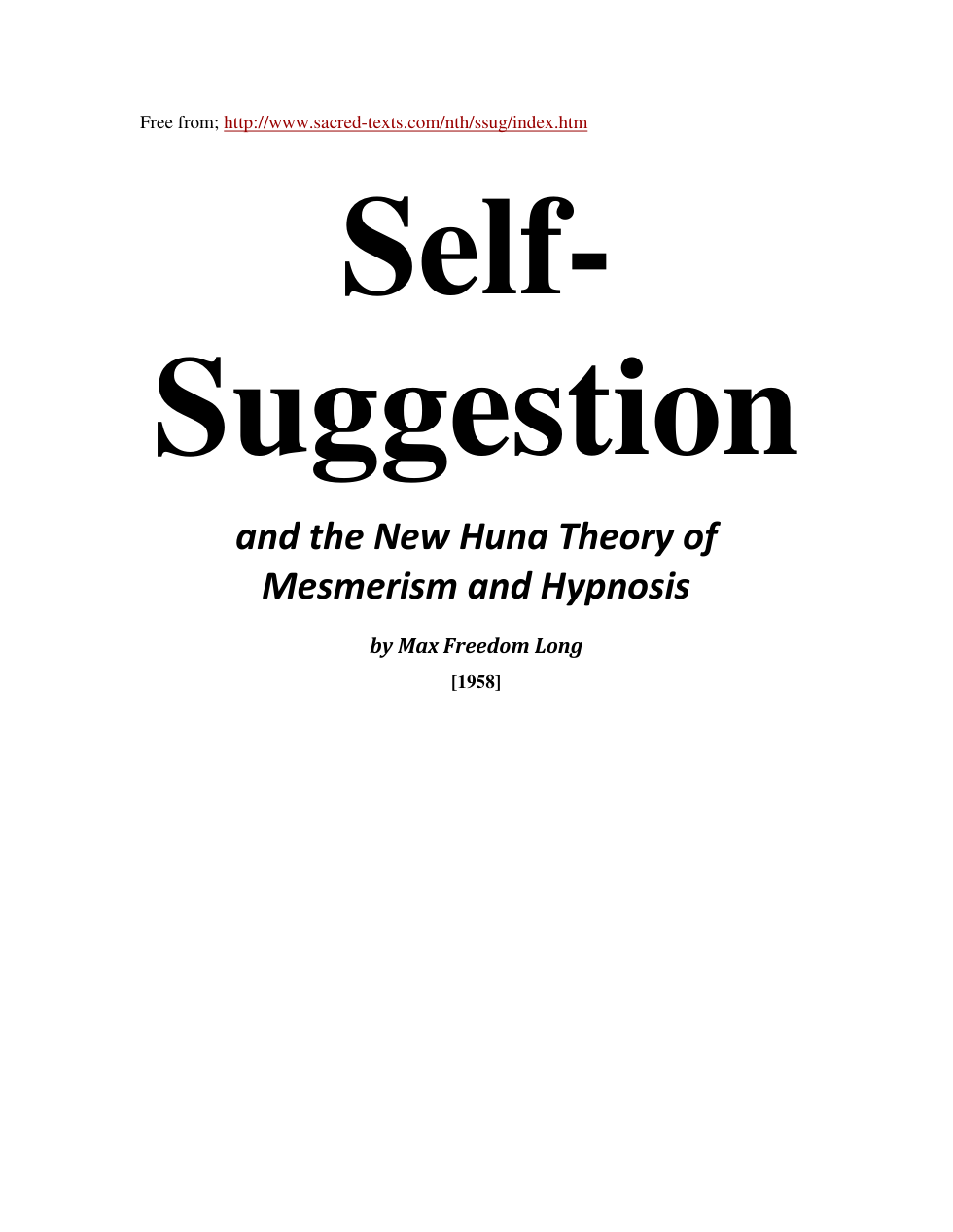 Max Freedom Long - Self Suggestion cover