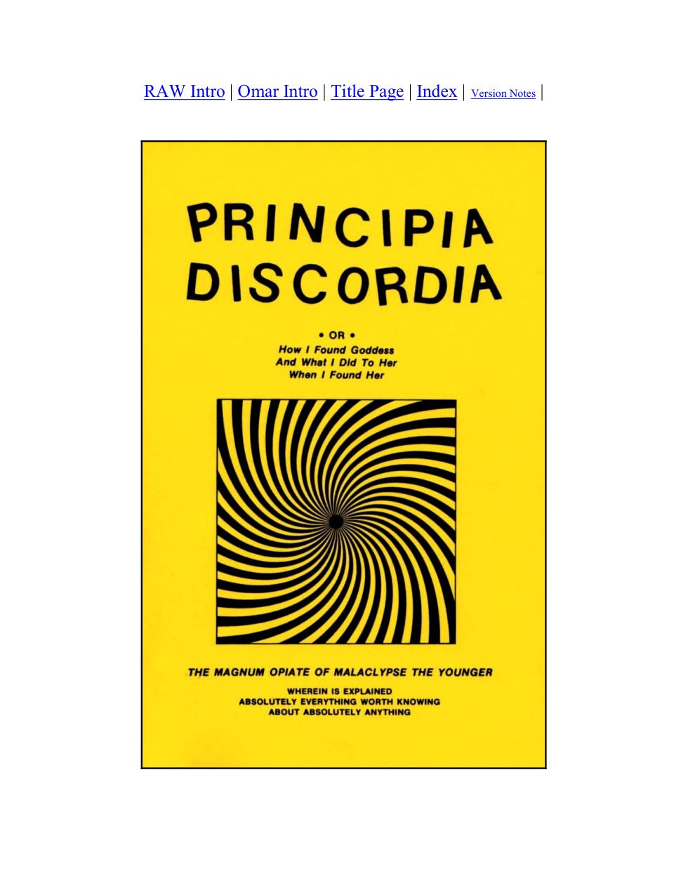 Principia Discordia cover