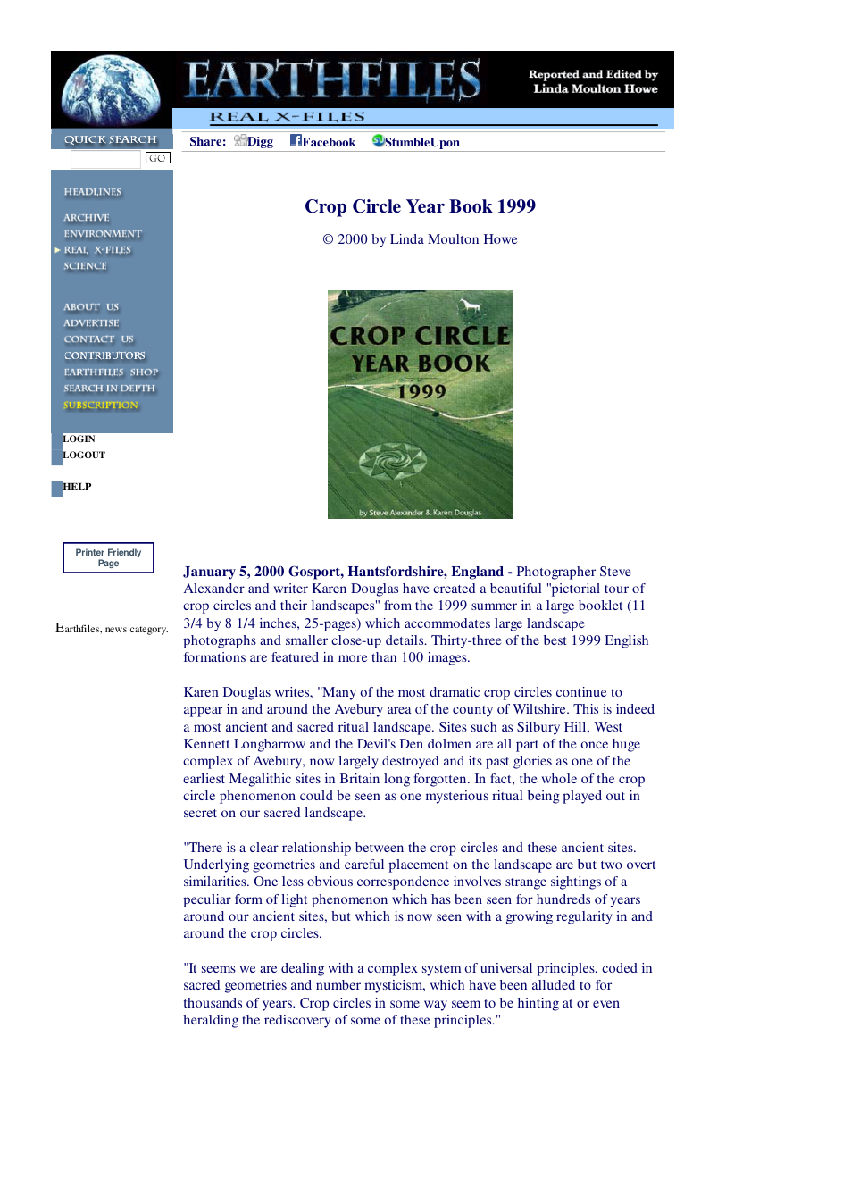 01 05 2000 Crop Circle Year Book 1999 cover
