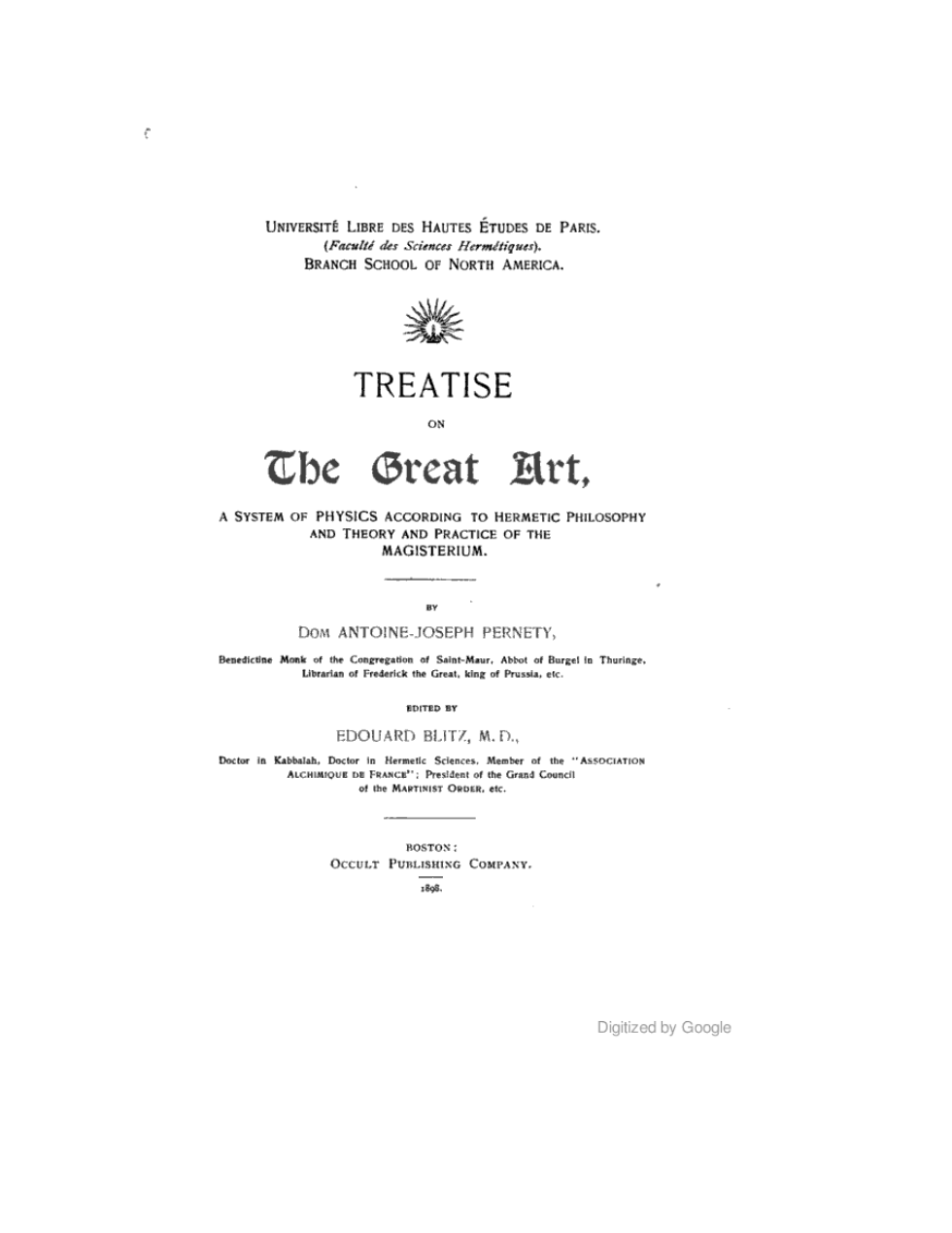 Treatise on the Great Art cover