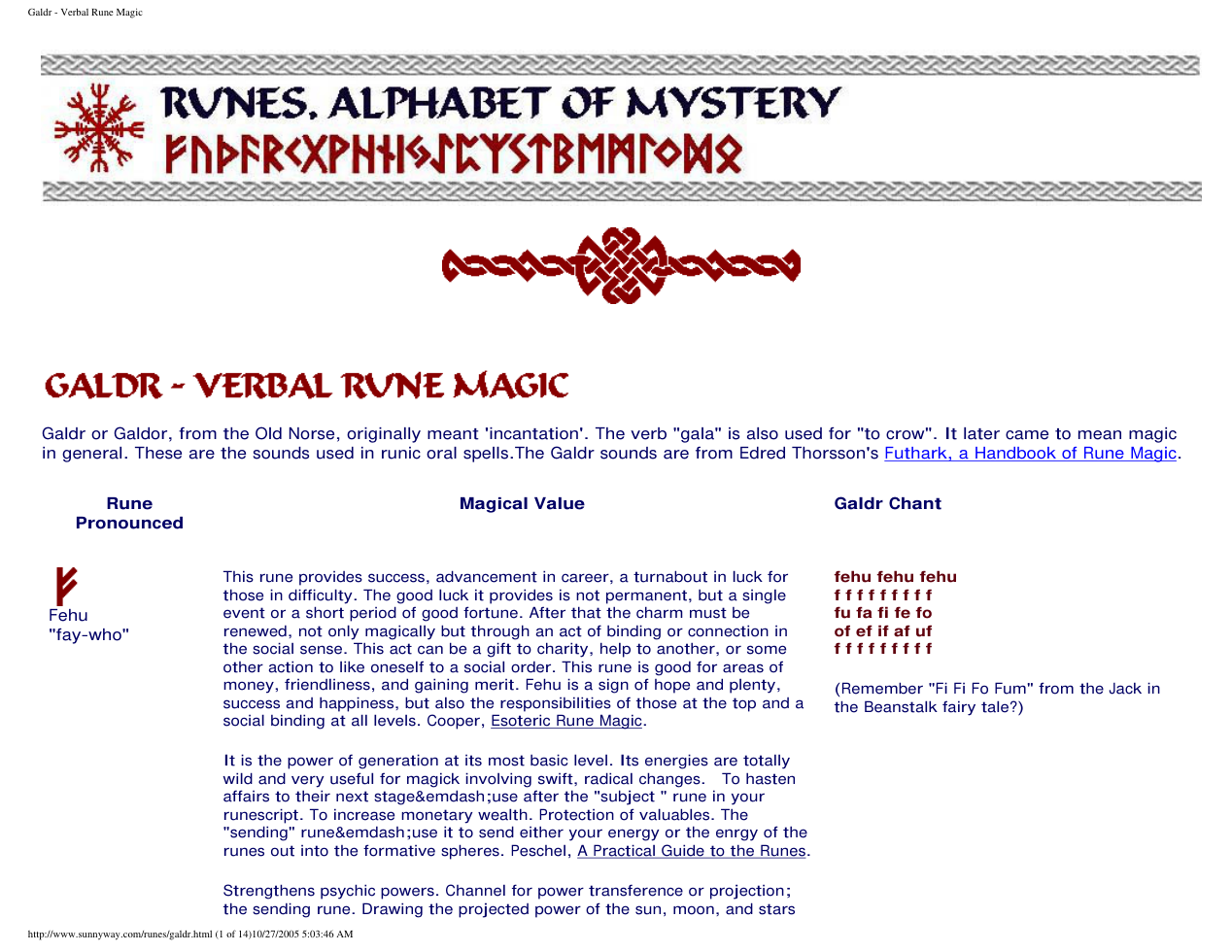 Galdr - Verbal Rune Magic cover
