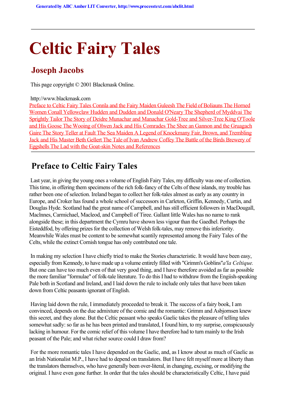 Celtic Fairy Tales cover