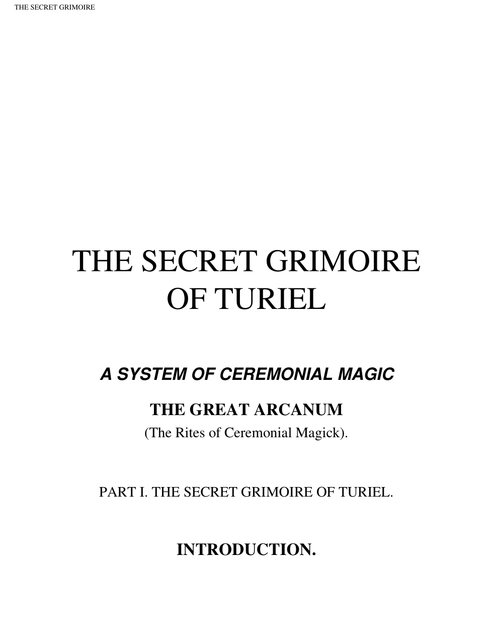 Grimoire of Turiel cover