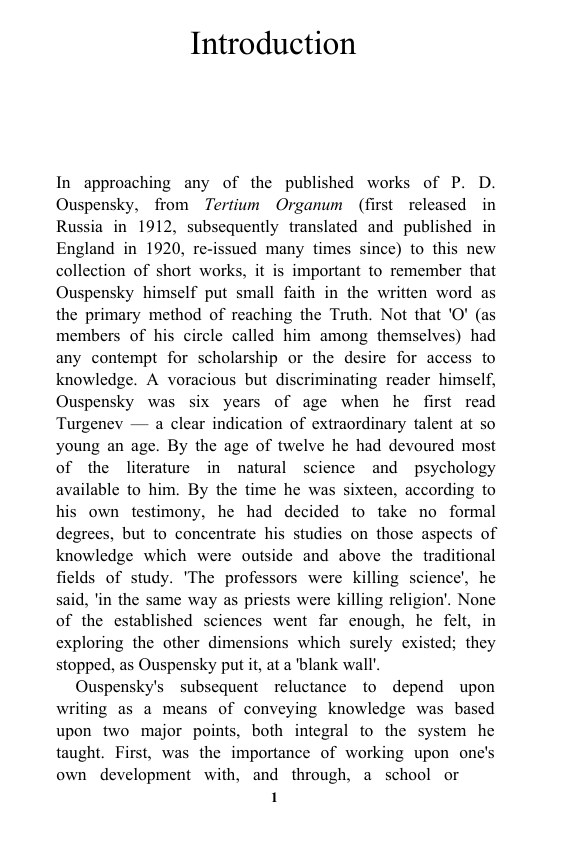 P. D. Ouspensky - Conscience - The Search for Truth cover