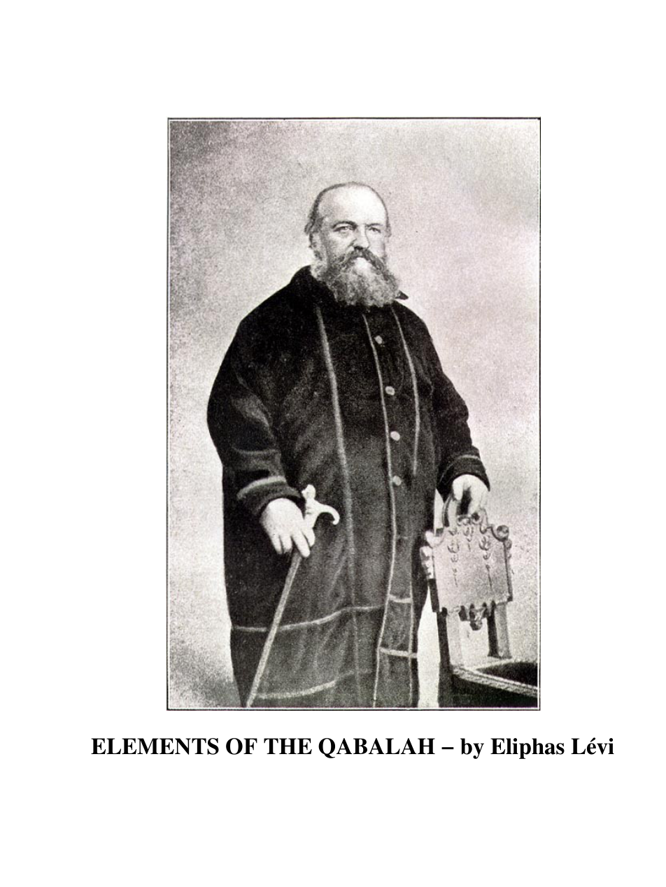 LEVI - Elements Of The Qabalah cover