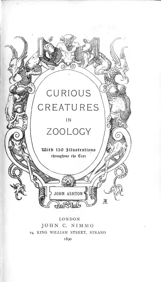 Curious creatures in zoology cover