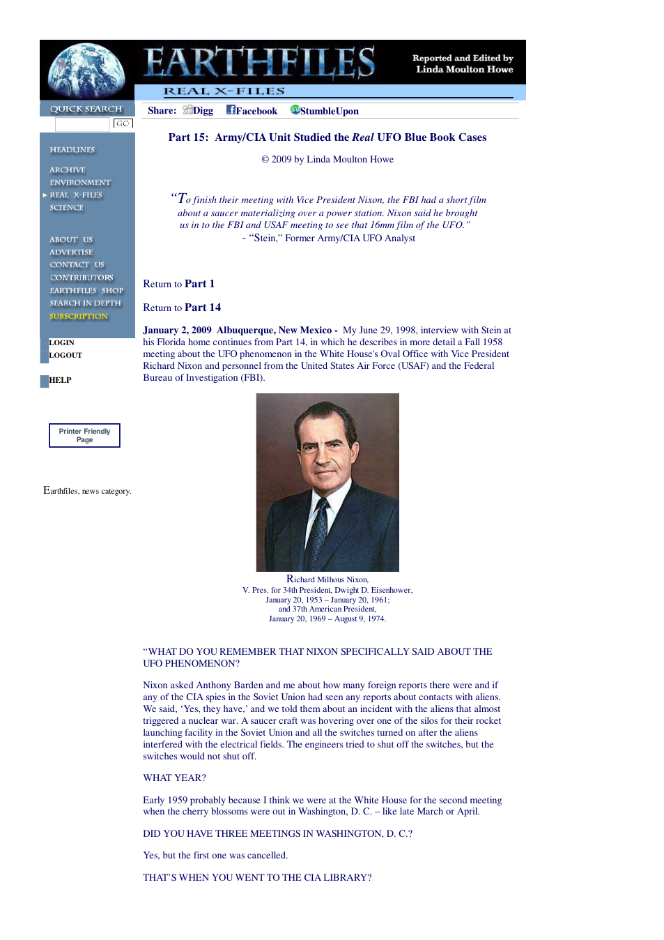 01 02 2009 Part 15 Army CIA Unit Studied the Real UFO Blue Book Cases cover
