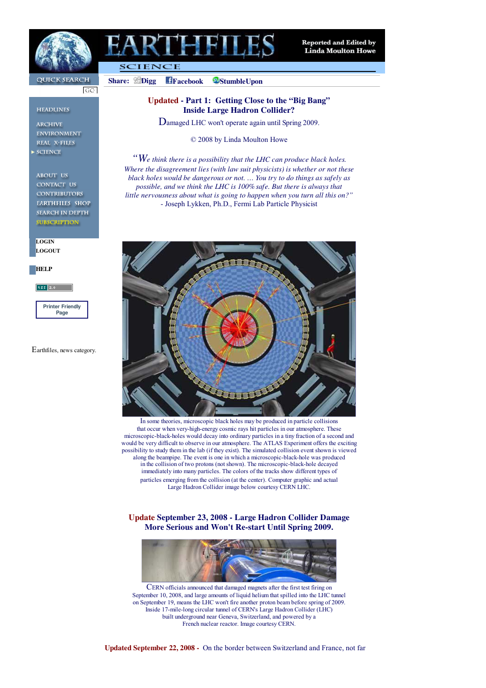 09 09 2008 Part 1 Getting Close to the Big Bang Inside Large Hadron Collider cover