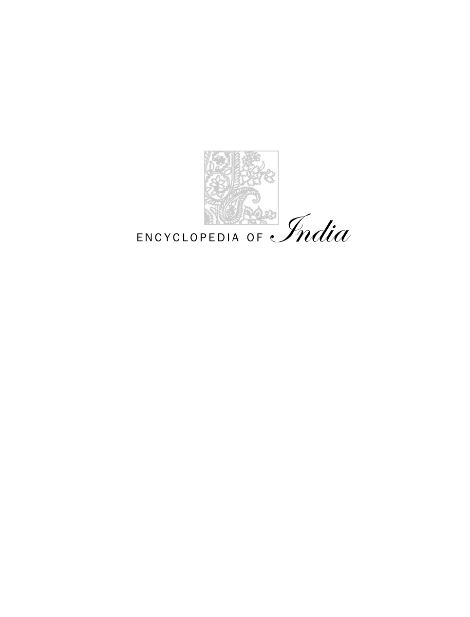 Gale Group Encyclopedia of India Vol 1 cover