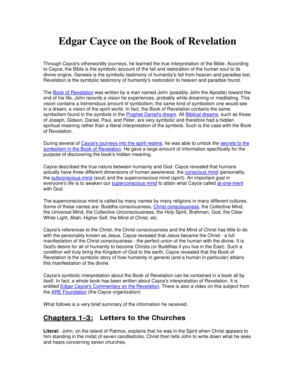 Edgar Cayce on the Book of Revelation cover