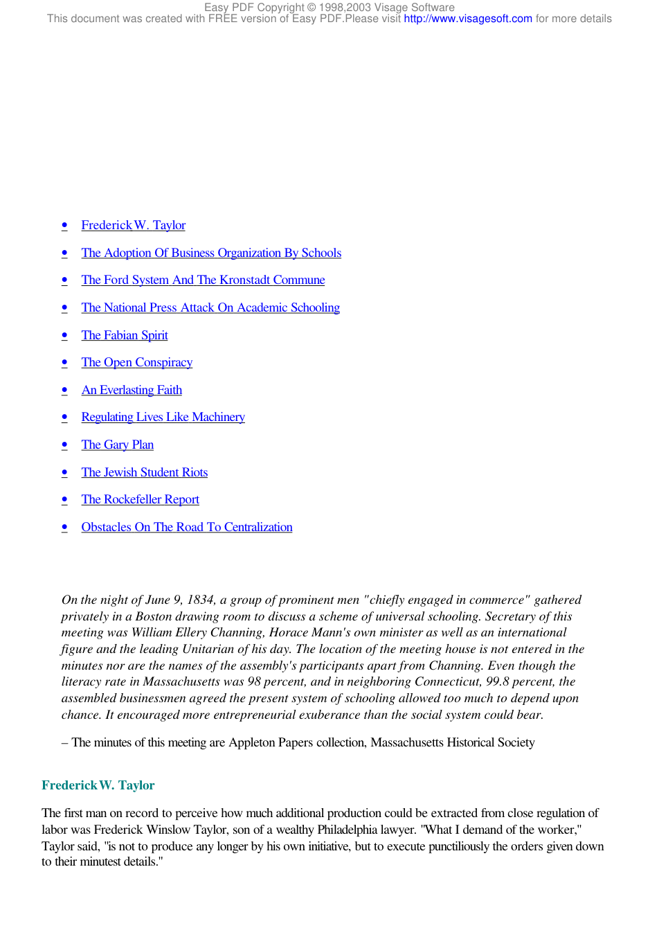 Underground History of American Education - 09 - Vol 9 cover