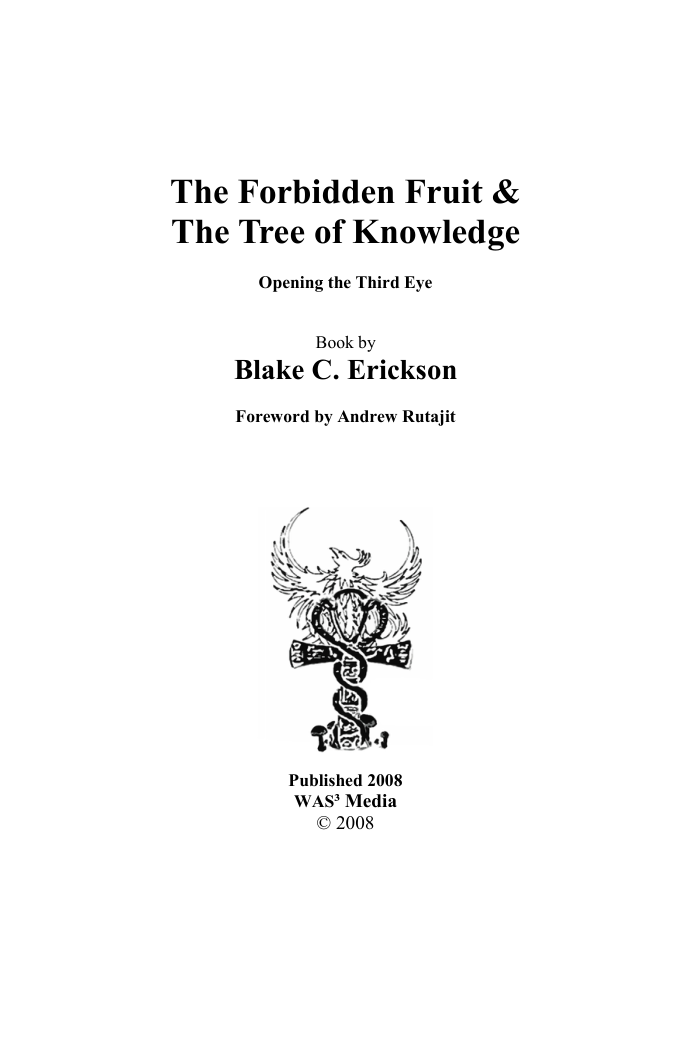 Forbidden Fruit And The Tree of Knowledge - Blake Erickson cover