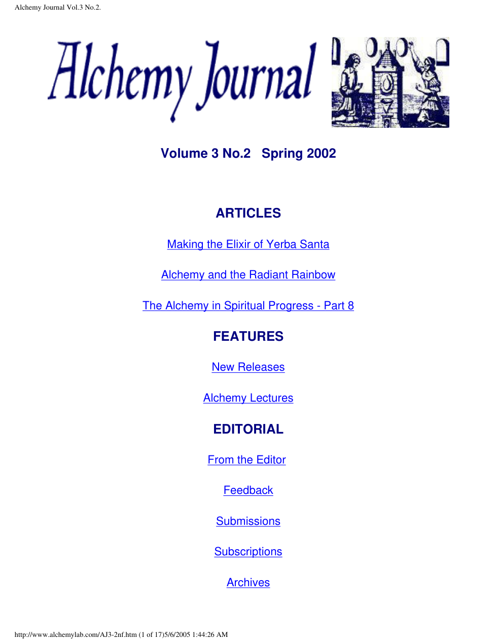 Alchemy Journal Vol.3 No.2 cover