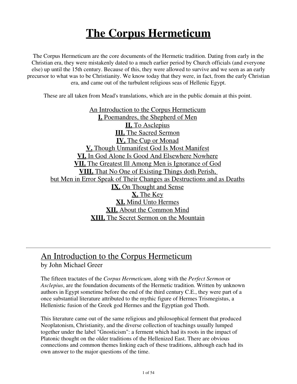 Corpus Hermeticum cover