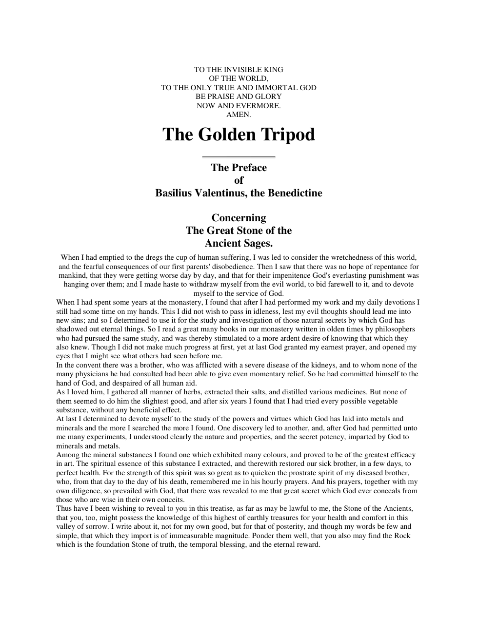 Golden Tripod cover